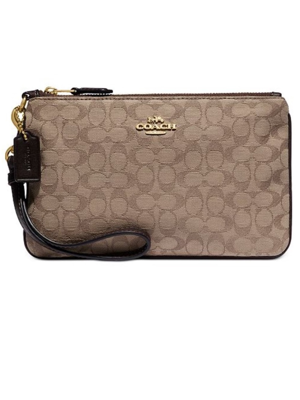 Coach Signature Canvas Wristlet - EUC - Picture 1 of 11